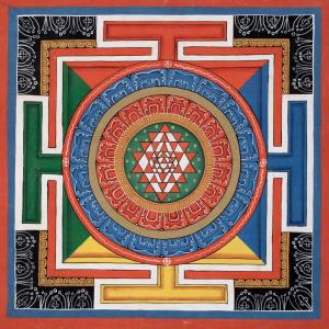 Colorful Shree Yantra Mandala | Perfect Spiritual Gift | Shri Yantra Decor | For meditation